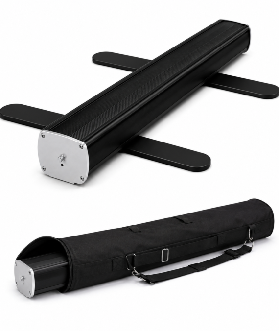 ECO Black Banner Stand 33″x 80″