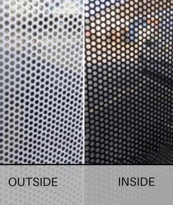 One Way Perforated Window Vinyl 60″ x 150′